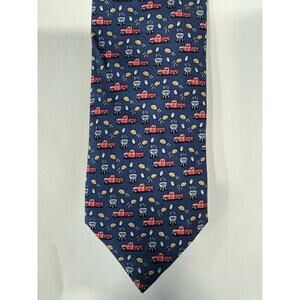 NWOT Vineyard Vines Silk Men's Tie - Red Truck/ Grill Pattern